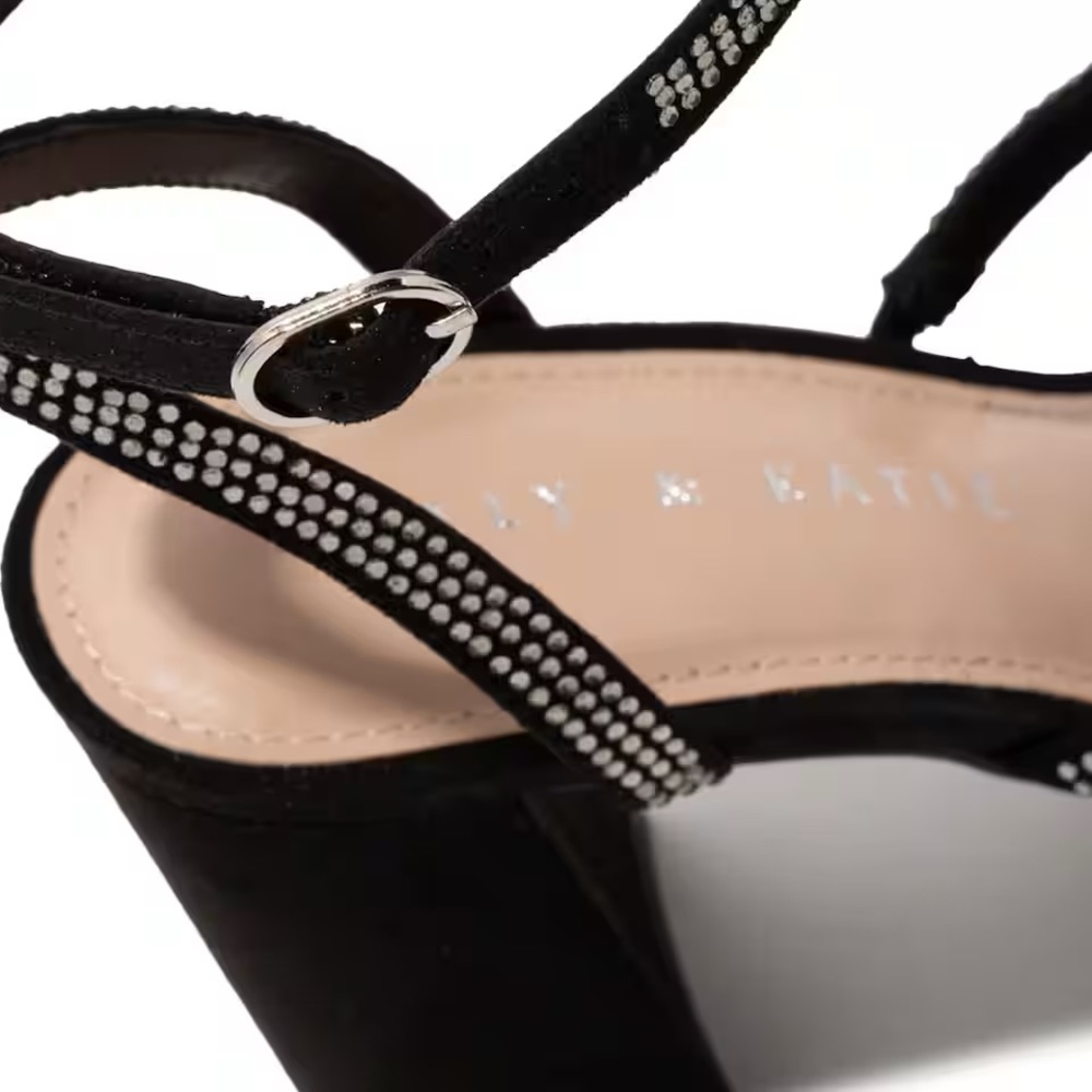 Black Rhinestone Heels - Picture 6 of 7